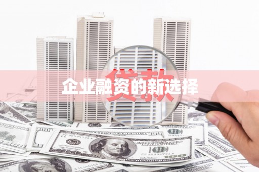 玉林企业融资的新选择