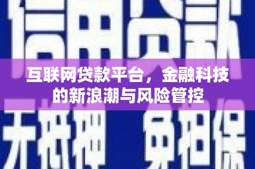 玉林互联网贷款平台，金融科技的新浪潮与风险管控
